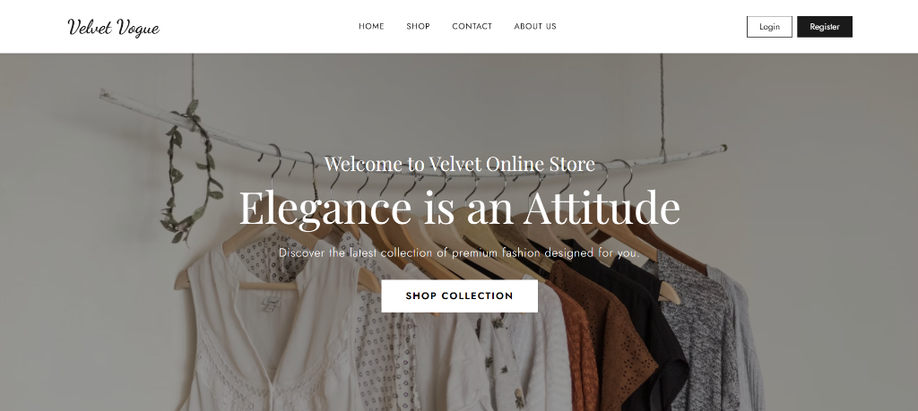 Velvet Vogue Online Store